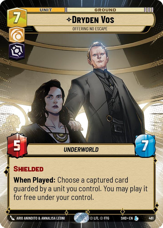 Star Wars: Unlimited: Dryden Vos - Offering No Escape (Hyperspace) card image