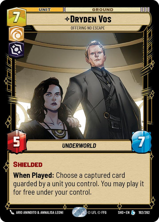 Star Wars: Unlimited: Dryden Vos - Offering No Escape card image