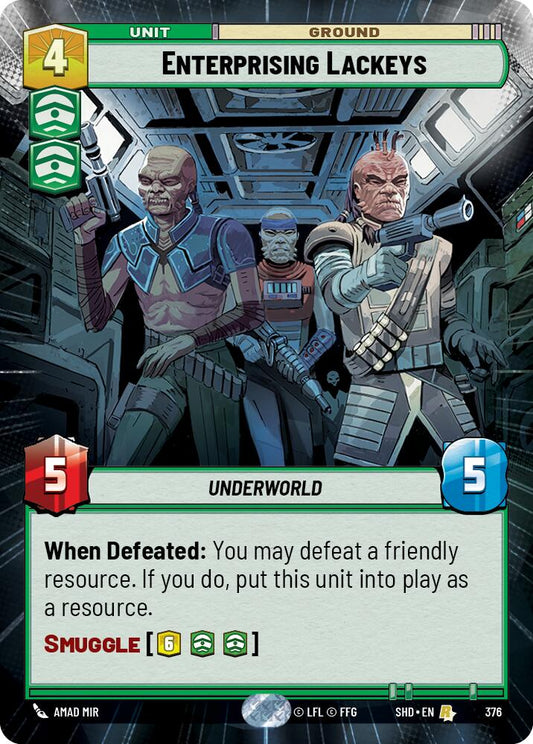 Star Wars: Unlimited: Enterprising Lackeys (Hyperspace) card image