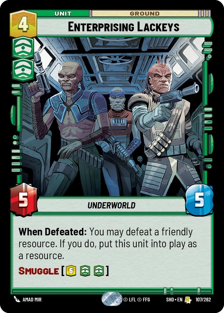 Star Wars: Unlimited: Enterprising Lackeys card image