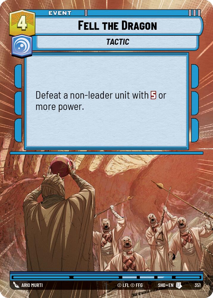 Star Wars: Unlimited: Fell the Dragon (Hyperspace) card image