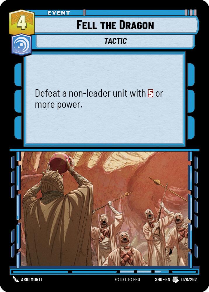 Star Wars: Unlimited: Fell the Dragon card image