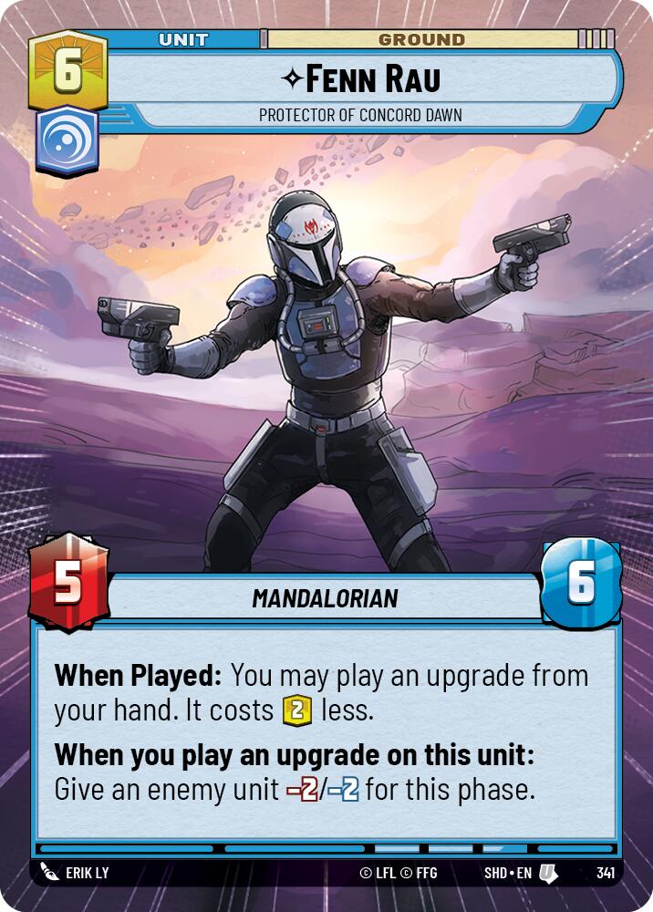 Star Wars: Unlimited: Fenn Rau - Protector of Concord Dawn (Hyperspace) card image