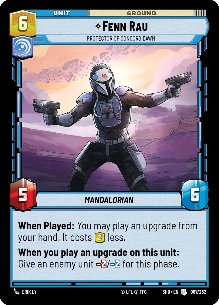 Star Wars: Unlimited: Fenn Rau - Protector of Concord Dawn card image