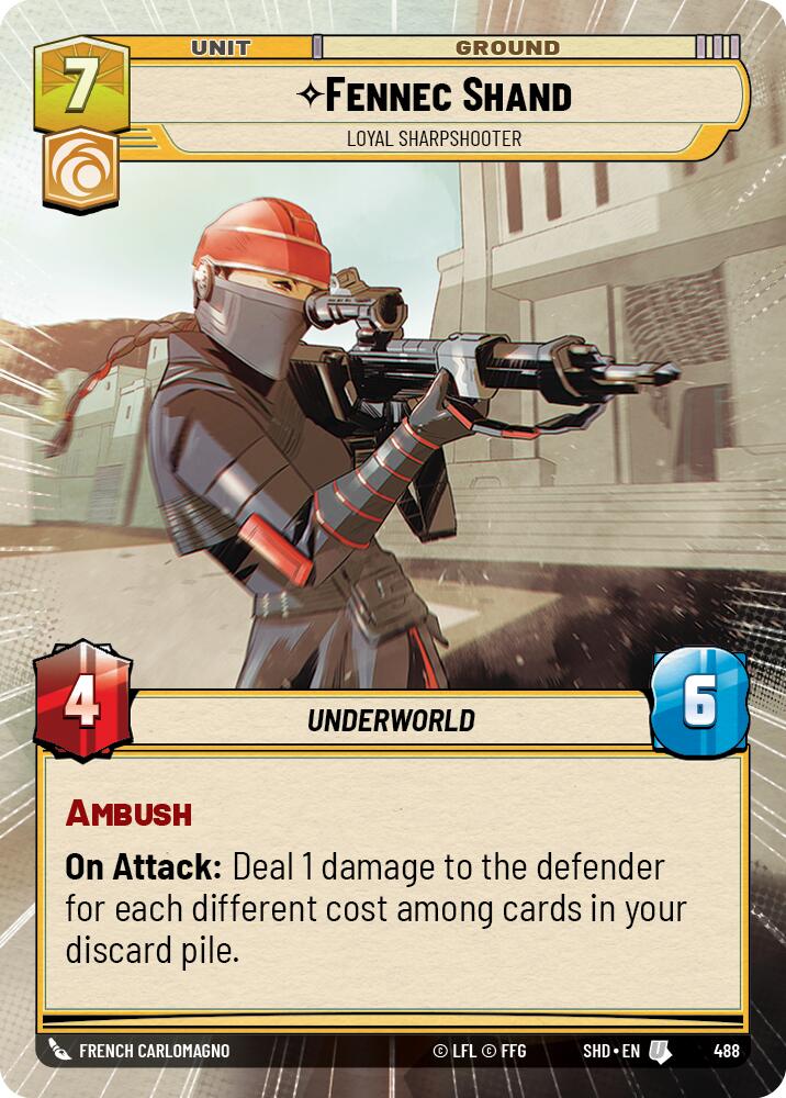 Star Wars: Unlimited: Fennec Shand - Loyal Sharpshooter (Hyperspace) card image