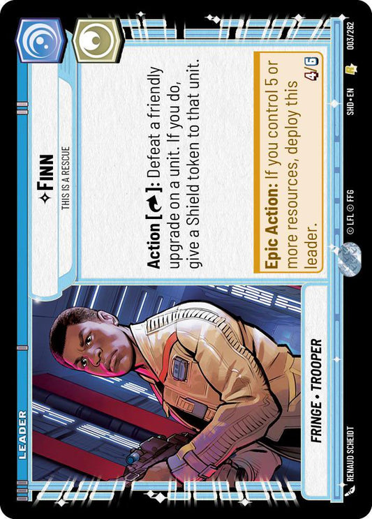 Star Wars: Unlimited: Finn - This is a Rescue card image