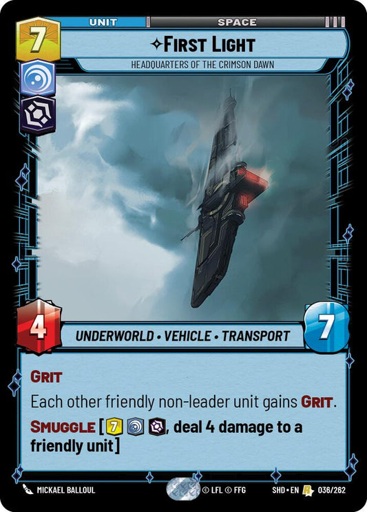 Star Wars: Unlimited: First Light - Headquarters of the Crimson Dawn card image