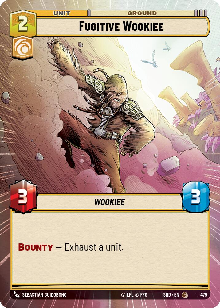 Star Wars: Unlimited: Fugitive Wookiee (Hyperspace) card image