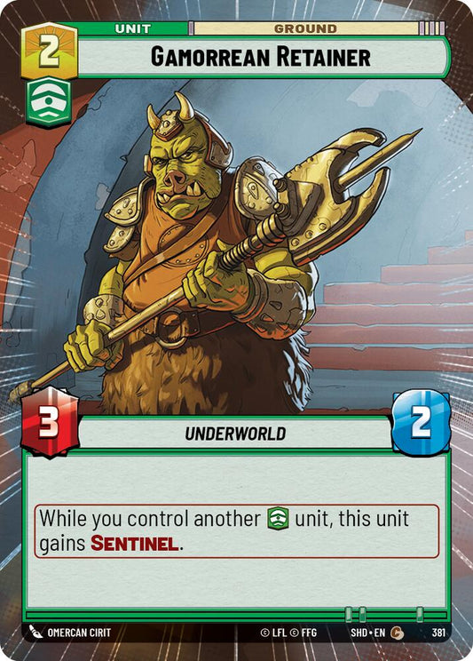 Star Wars: Unlimited: Gamorrean Retainer (Hyperspace) card image