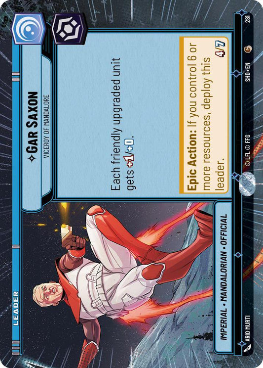 Star Wars: Unlimited: Gar Saxon - Viceroy of Mandalore (Hyperspace) card image