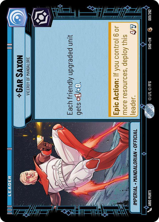 Star Wars: Unlimited: Gar Saxon - Viceroy of Mandalore card image