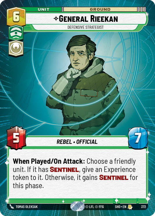 Star Wars: Unlimited: General Rieekan - Defensive Strategist (Hyperspace) card image