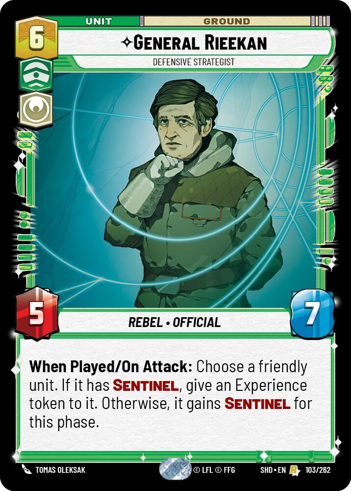 Star Wars: Unlimited: General Rieekan - Defensive Strategist card image