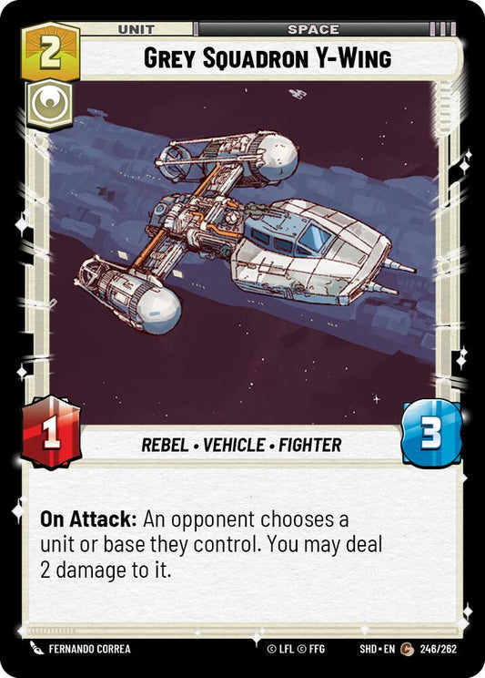 Star Wars: Unlimited: Grey Squadron Y-Wing card image