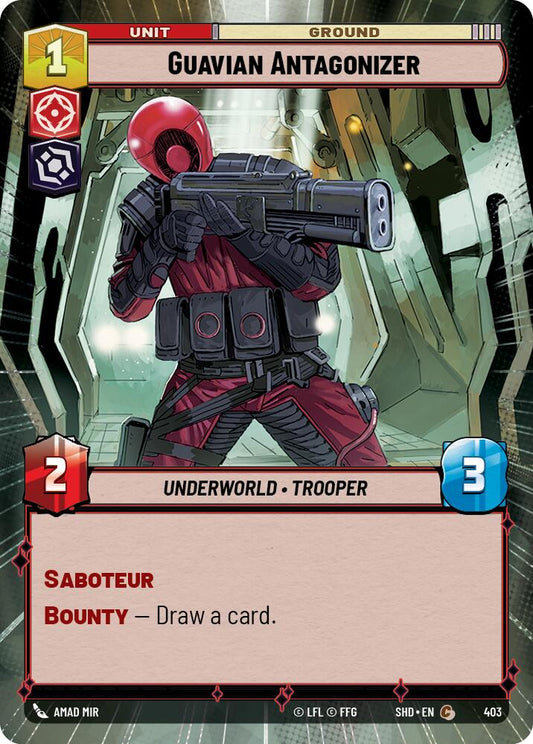 Star Wars: Unlimited: Guavian Antagonizer (Hyperspace) card image