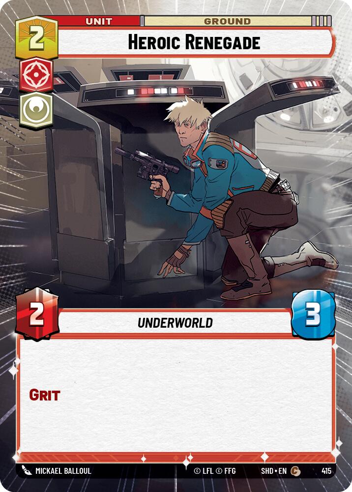 Star Wars: Unlimited: Heroic Renegade (Hyperspace) card image