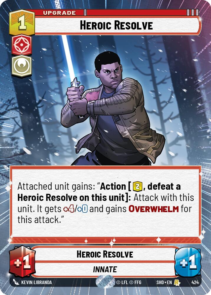 Star Wars: Unlimited: Heroic Resolve (Hyperspace) card image