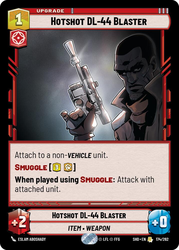 Star Wars: Unlimited: Hotshot DL-44 Blaster card image