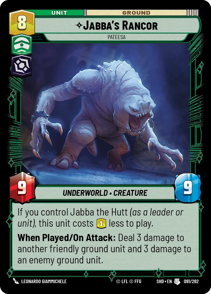 Star Wars: Unlimited: Jabba's Rancor - Pateesa card image