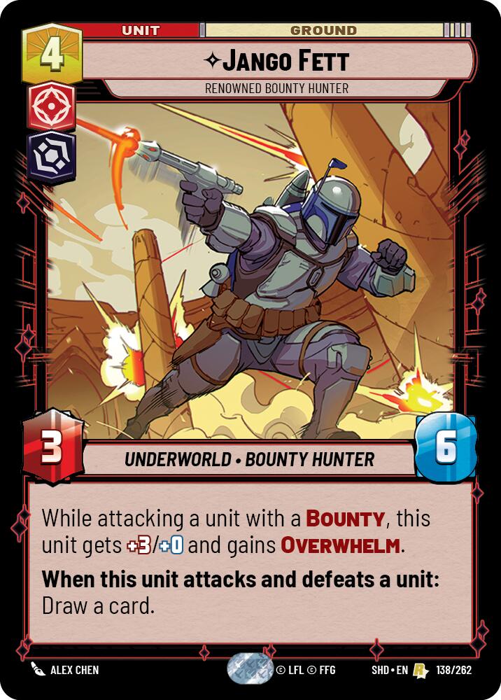 Star Wars: Unlimited: Jango Fett - Renowned Bounty Hunter card image