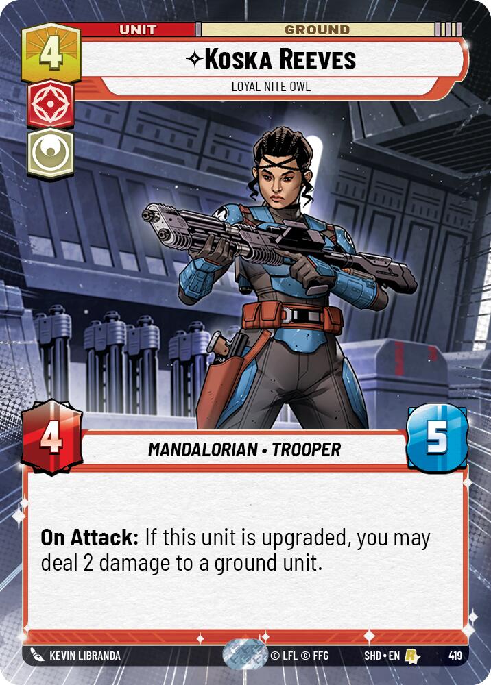 Star Wars: Unlimited: Koska Reeves - Loyal Nite Owl (Hyperspace) card image