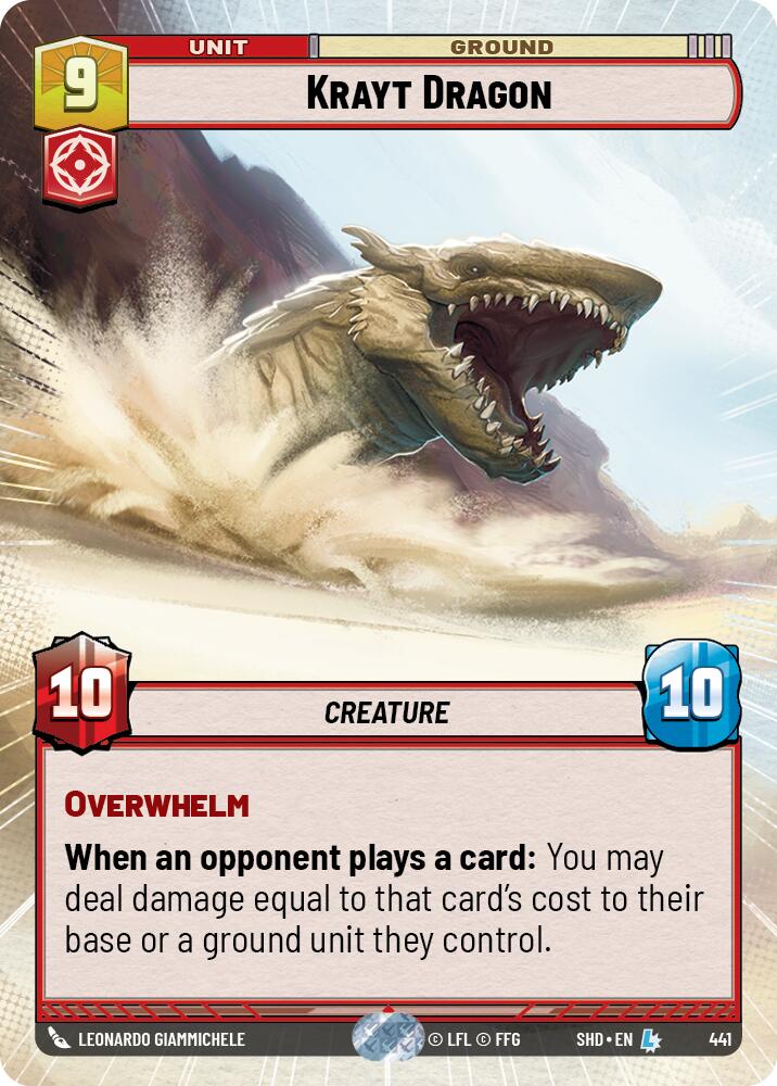 Star Wars: Unlimited: Krayt Dragon (Hyperspace) card image