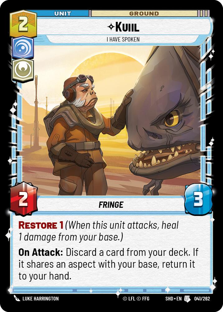 Star Wars: Unlimited: Kuiil - I Have Spoken card image