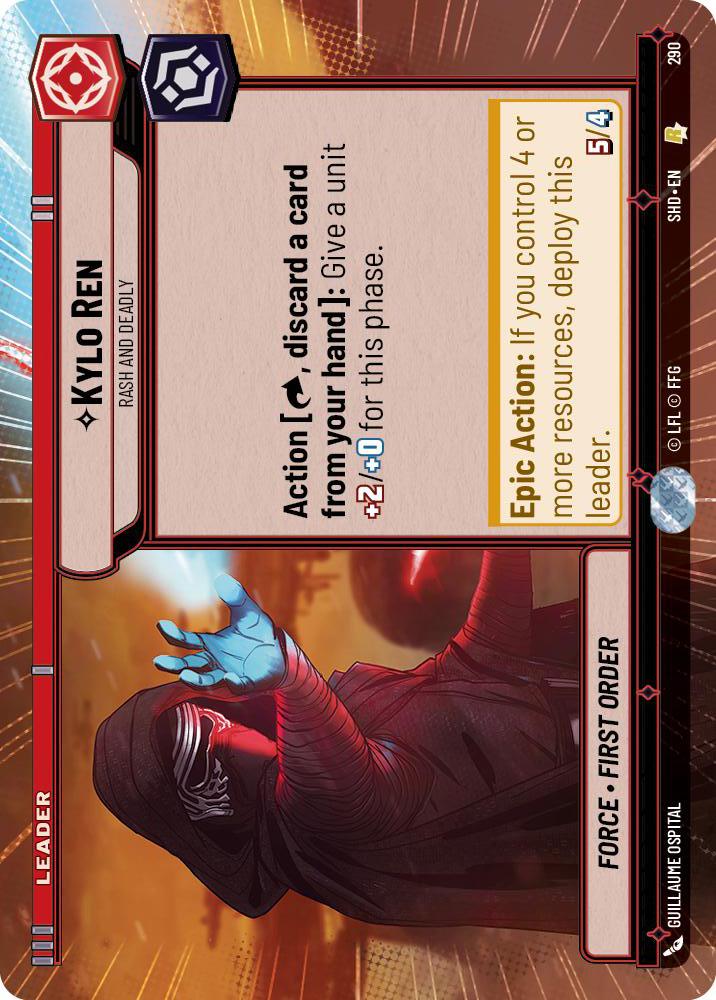 Star Wars: Unlimited: Kylo Ren - Rash and Deadly (Hyperspace) card image