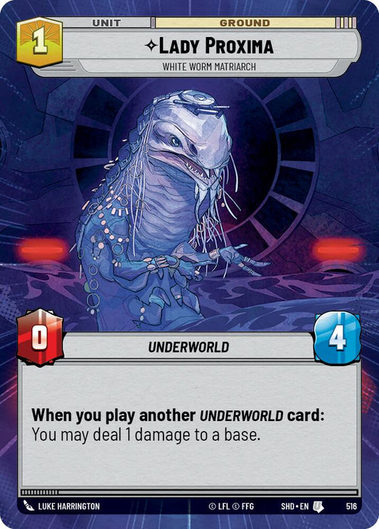 Star Wars: Unlimited: Lady Proxima - White Worm Matriarch (Hyperspace) card image