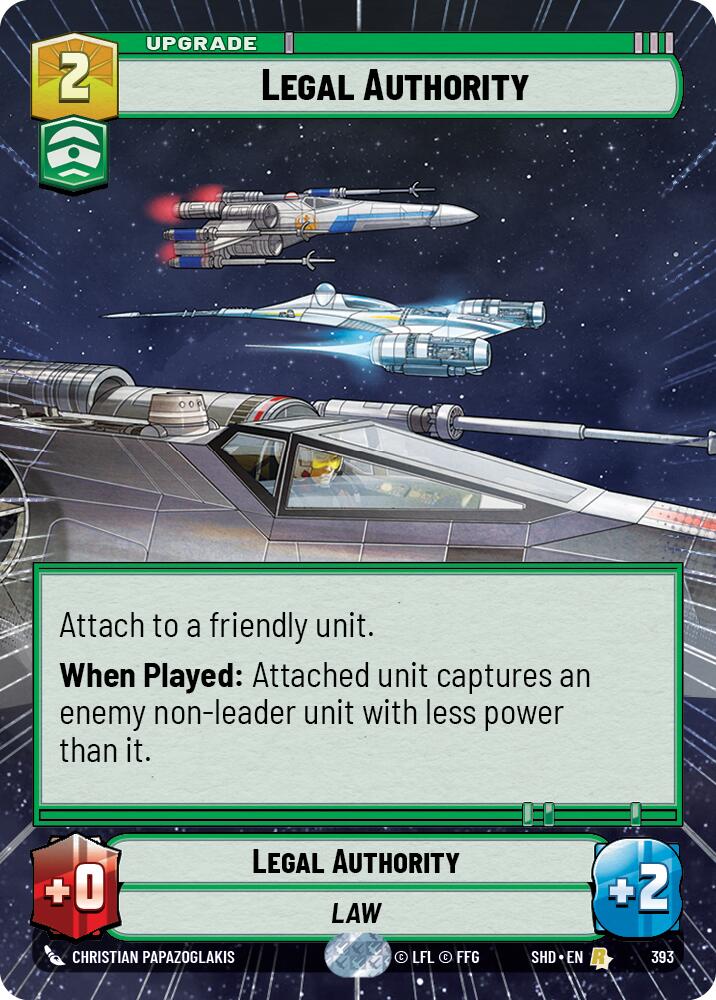 Star Wars: Unlimited: Legal Authority (Hyperspace) card image