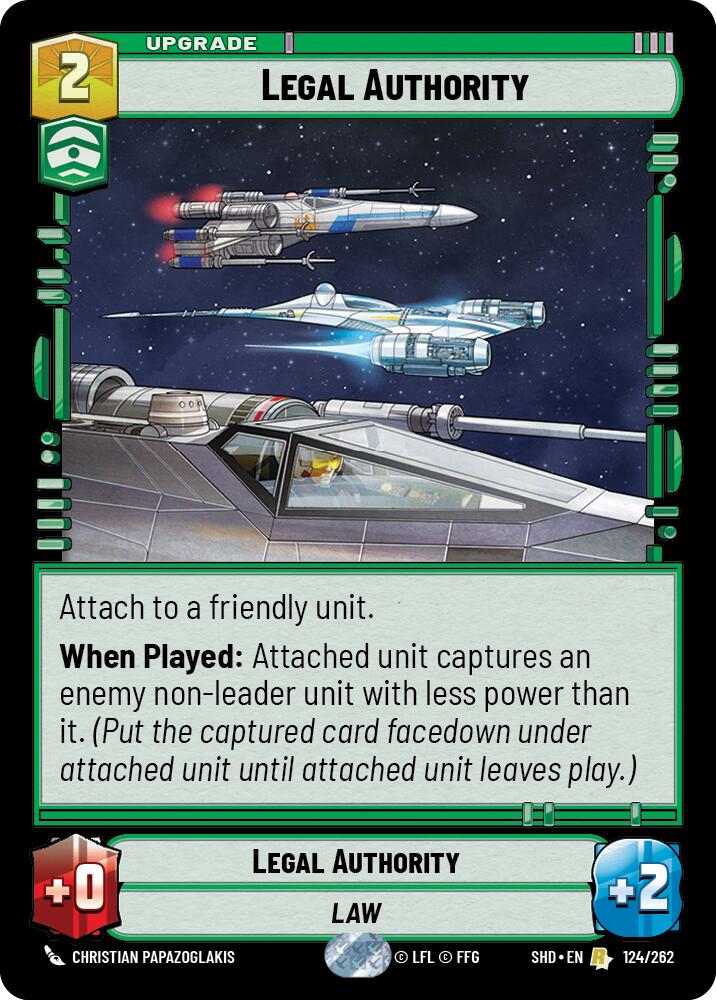 Star Wars: Unlimited: Legal Authority card image