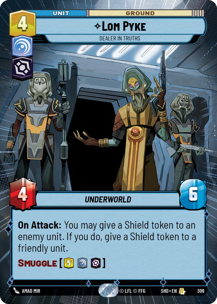 Star Wars: Unlimited: Lom Pyke - Dealer in Truths (Hyperspace) card image