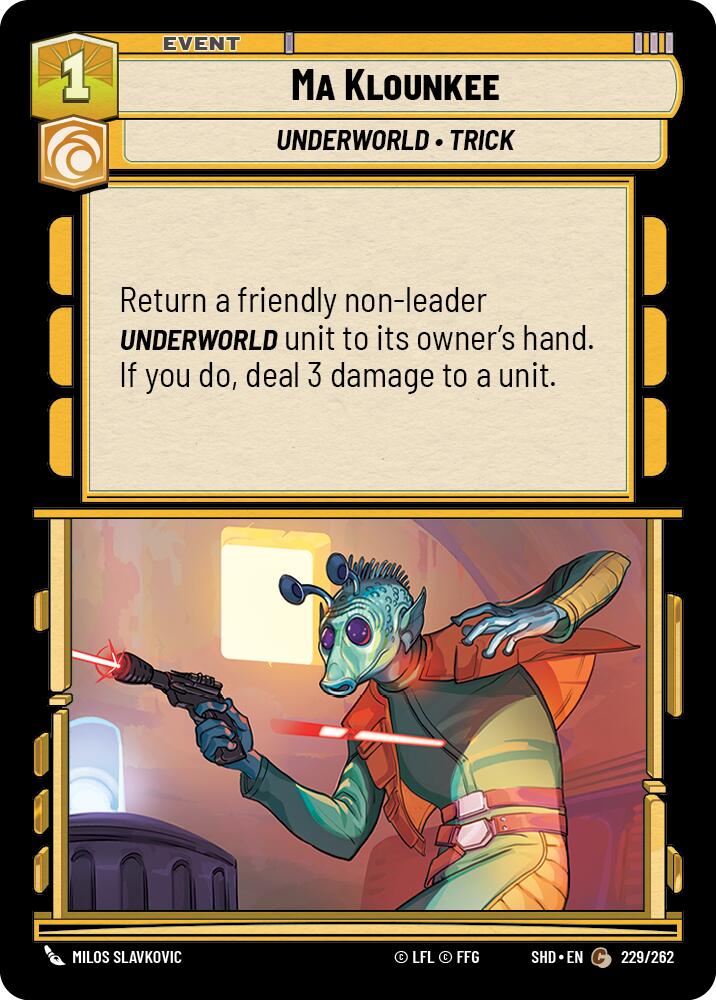 Star Wars: Unlimited: Ma Klounkee card image