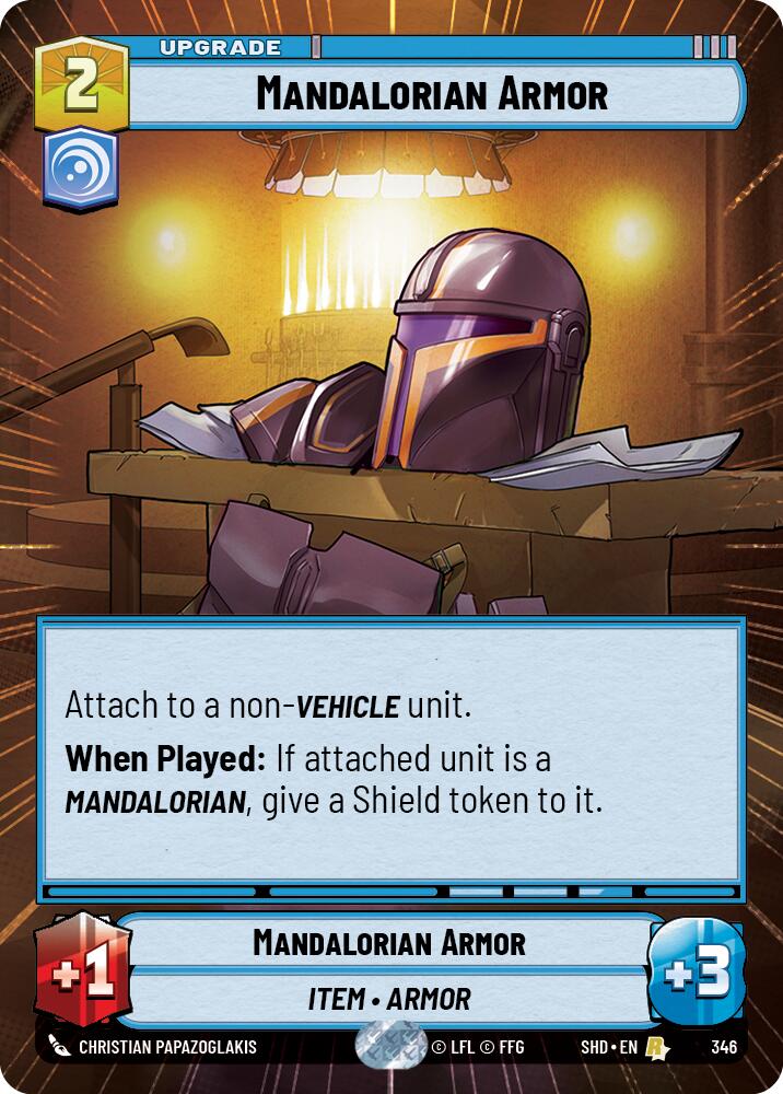 Star Wars: Unlimited: Mandalorian Armor (Hyperspace) card image