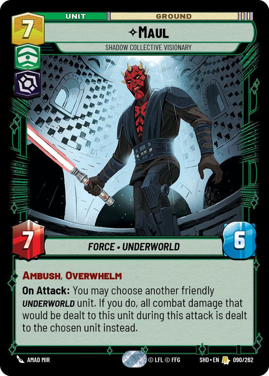 Star Wars: Unlimited: Maul - Shadow Collective Visionary card image