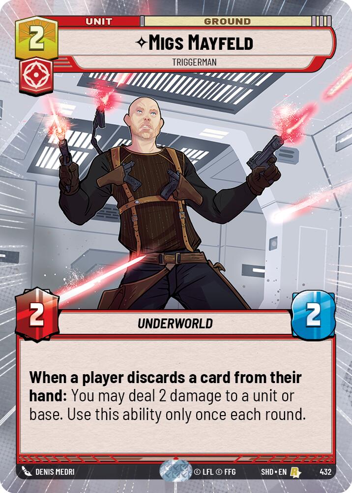 Star Wars: Unlimited: Migs Mayfeld - Triggerman (Hyperspace) card image