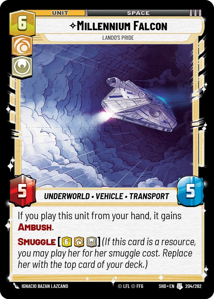 Star Wars: Unlimited: Millennium Falcon - Lando's Pride card image