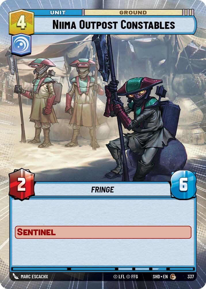 Star Wars: Unlimited: Niima Outpost Constables (Hyperspace) card image