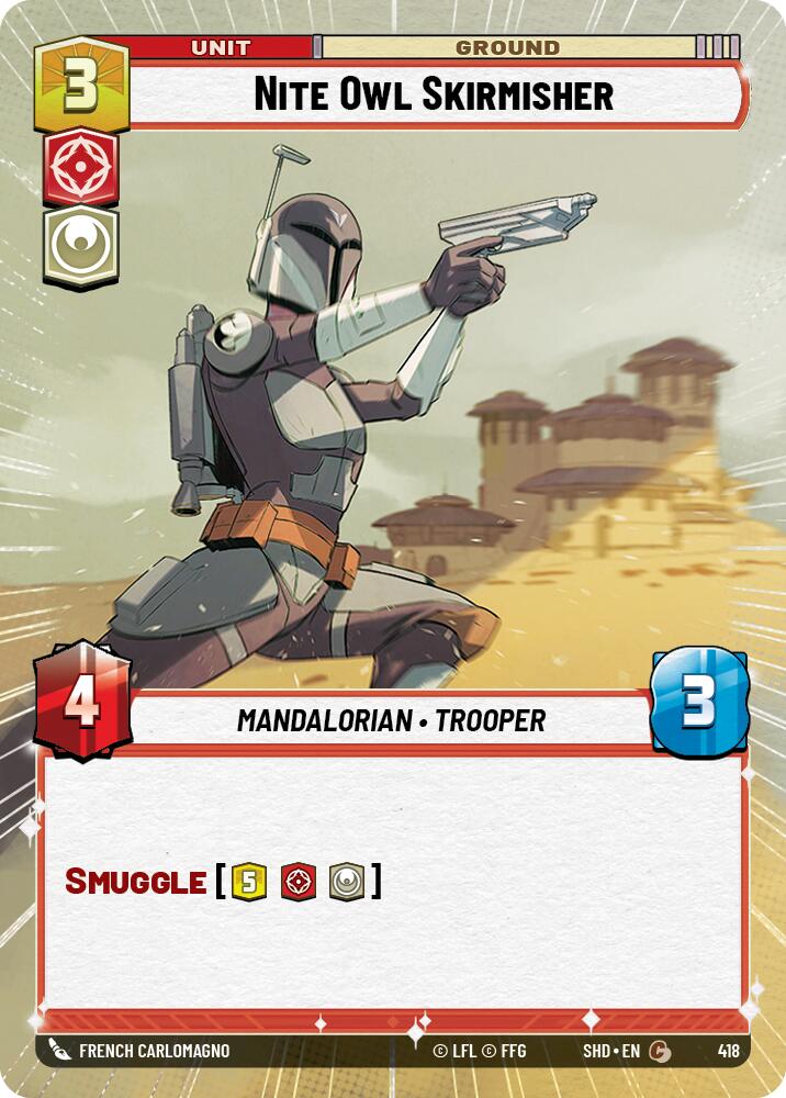 Star Wars: Unlimited: Nite Owl Skirmisher (Hyperspace) card image