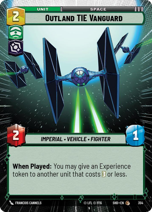 Star Wars: Unlimited: Outland TIE Vanguard (Hyperspace) card image