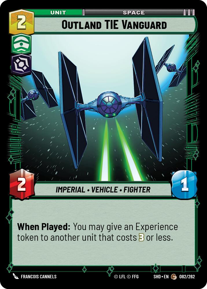 Star Wars: Unlimited: Outland TIE Vanguard card image