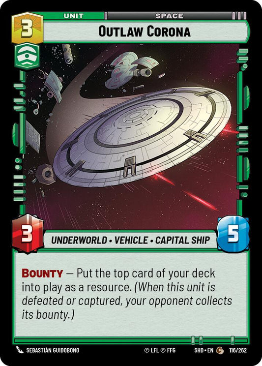 Star Wars: Unlimited: Outlaw Corona card image