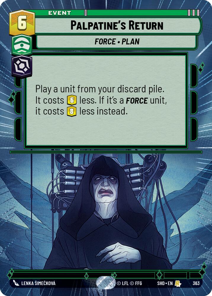 Star Wars: Unlimited: Palpatine's Return (Hyperspace) card image