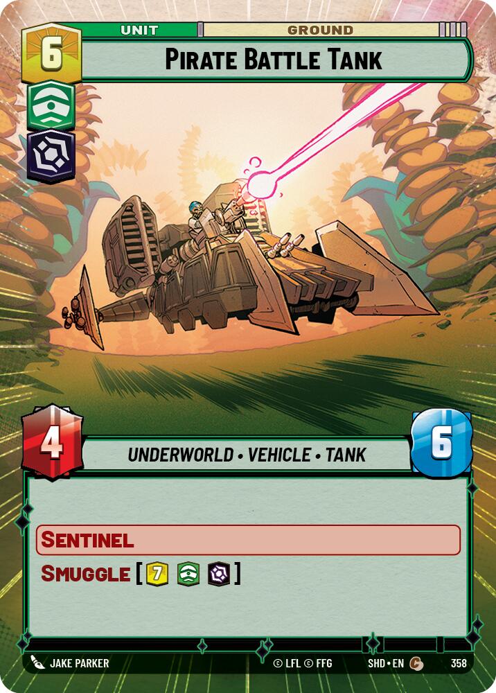 Star Wars: Unlimited: Pirate Battle Tank (Hyperspace) card image