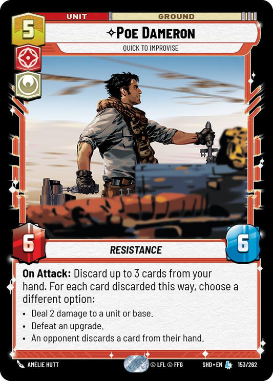 Star Wars: Unlimited: Poe Dameron - Quick to Improvise card image