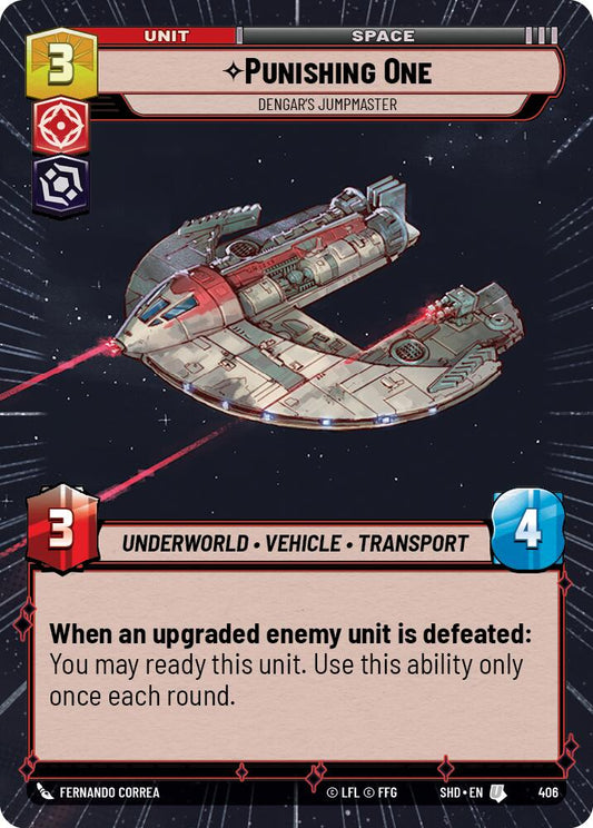 Star Wars: Unlimited: Punishing One - Dengar's Jumpmaster (Hyperspace) card image