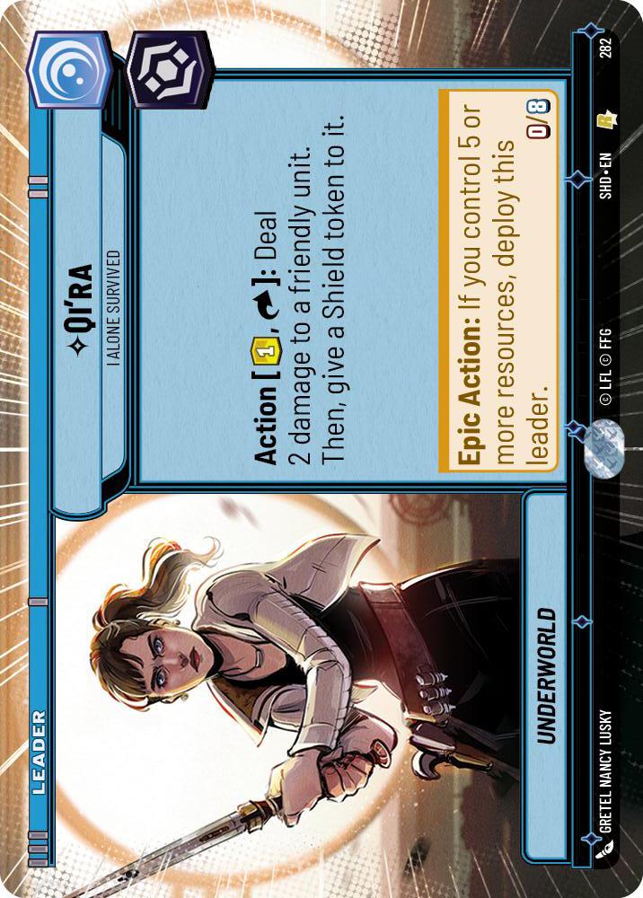 Star Wars: Unlimited: Qi'ra - I Alone Survived (Hyperspace) card image