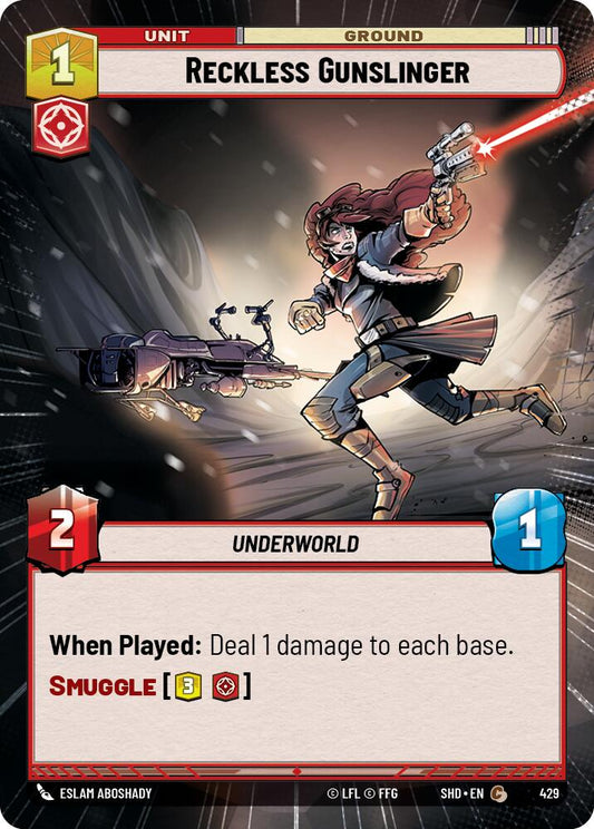 Star Wars: Unlimited: Reckless Gunslinger (Hyperspace) card image