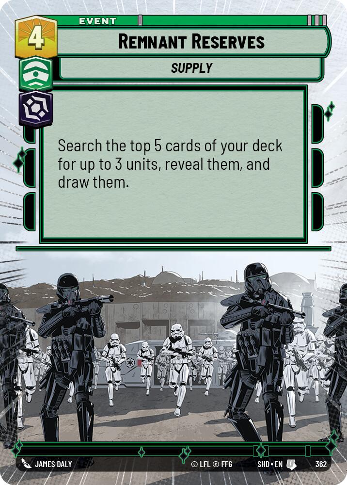 Star Wars: Unlimited: Remnant Reserves (Hyperspace) card image