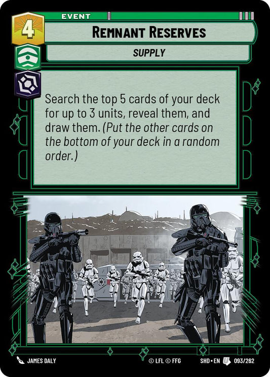 Star Wars: Unlimited: Remnant Reserves card image